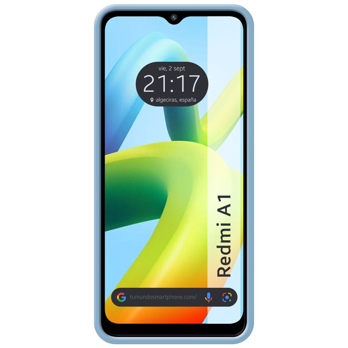 Funda Silicona Líquida Ultra Suave para Xiaomi Redmi A1 color Azul