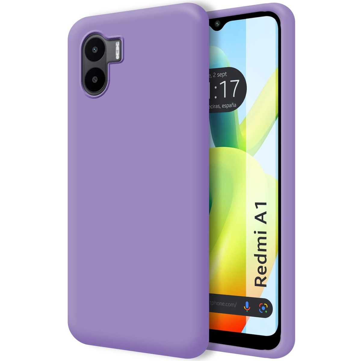 Funda Silicona Líquida Ultra Suave para Xiaomi Redmi A1 color Morada