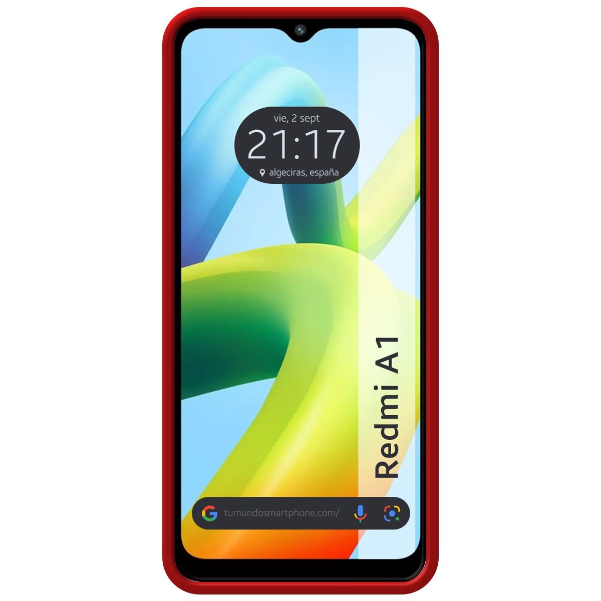 Funda Silicona Líquida Ultra Suave para Xiaomi Redmi A1 color Roja