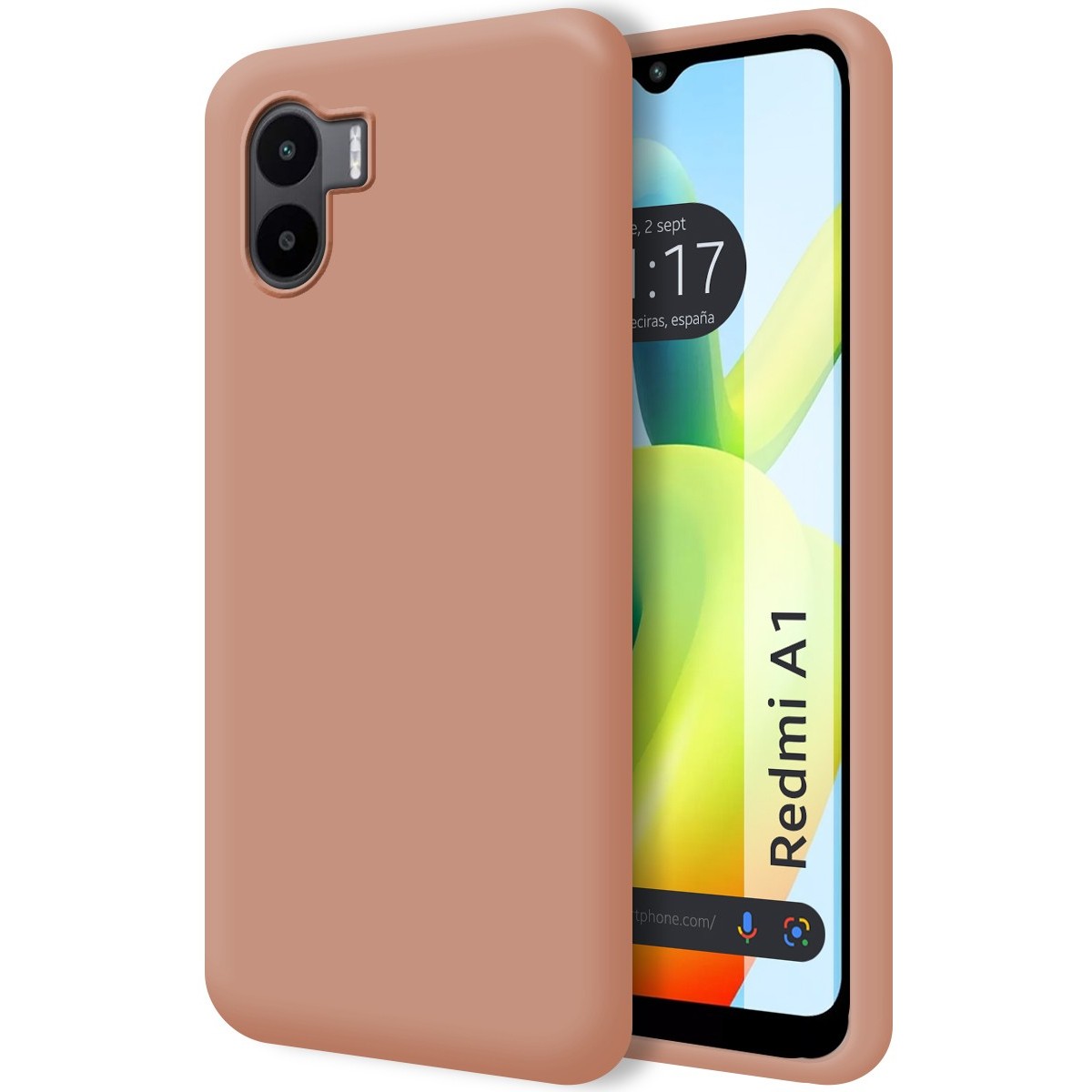 Funda Silicona Líquida Ultra Suave para Xiaomi Redmi A1 color Rosa