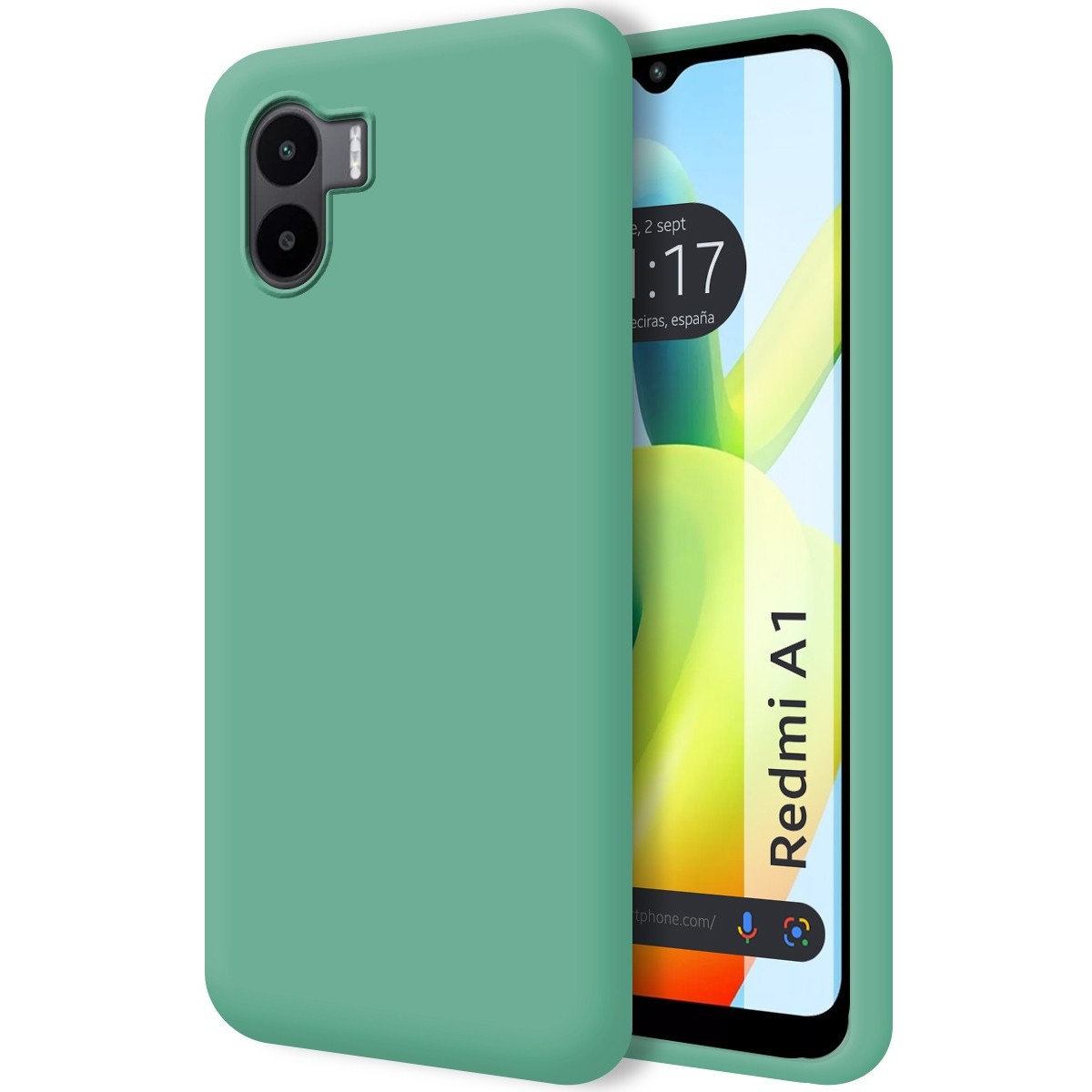 Funda Silicona Líquida Ultra Suave para Xiaomi Redmi A1 color Verde