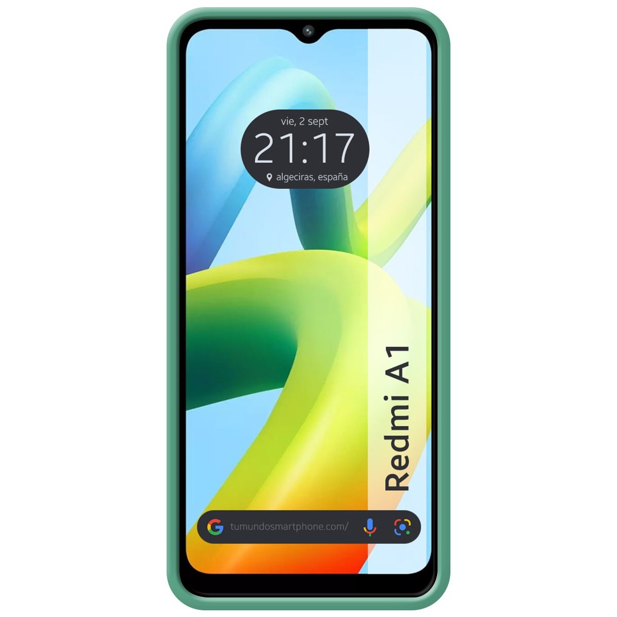 Funda Silicona Líquida Ultra Suave para Xiaomi Redmi A1 color Verde