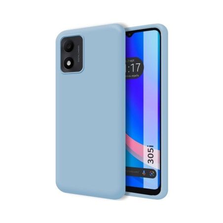 Funda Silicona Líquida Ultra Suave para TCL 305i color Azul