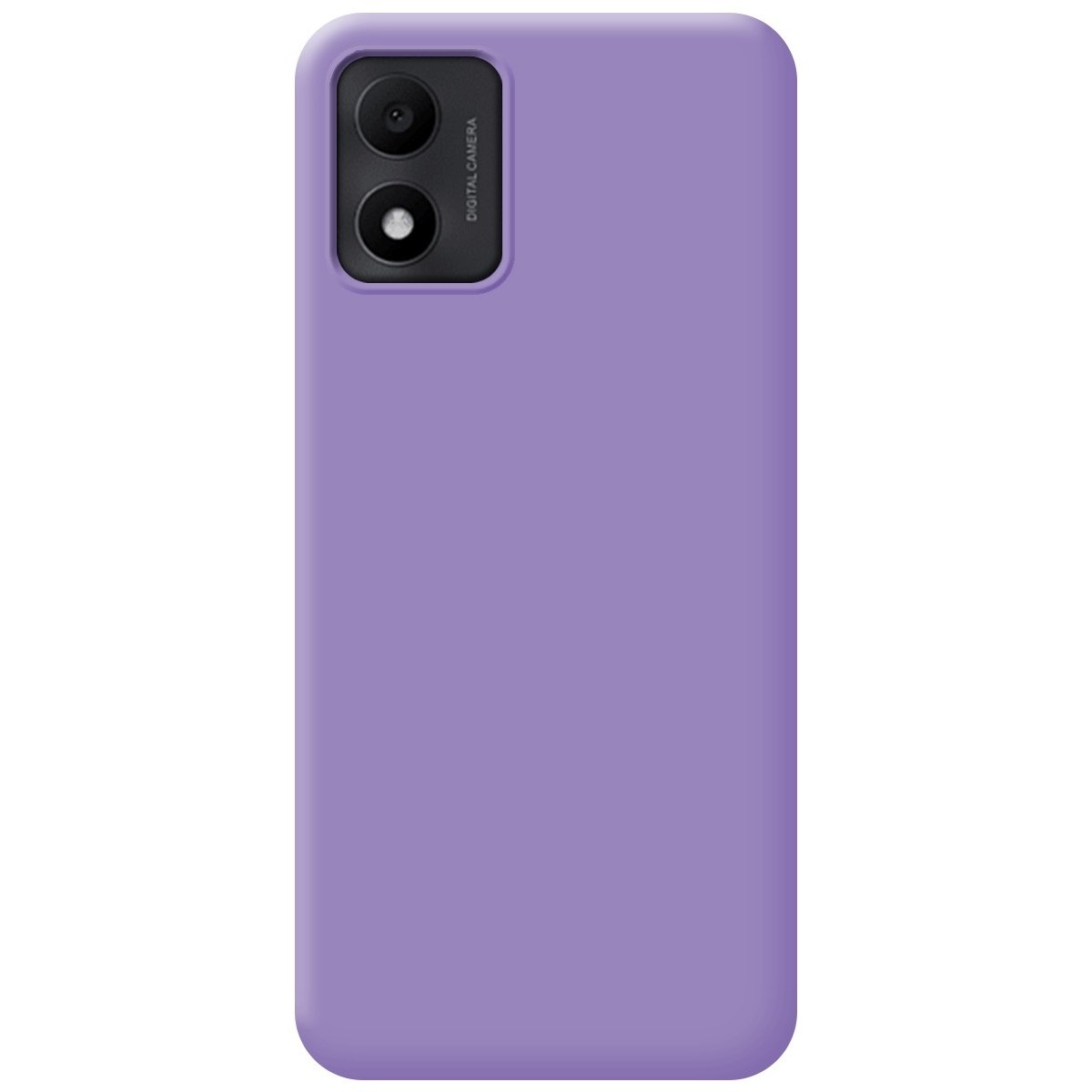 Funda Silicona Líquida Ultra Suave para TCL 305i color Morada