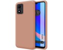 Funda Silicona Líquida Ultra Suave para TCL 305i color Rosa
