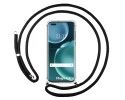 Funda Colgante Transparente para Huawei Honor Magic 4 Pro 5G con Cordon Negro