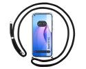 Funda Colgante Transparente para Oppo Reno 8 5G con Cordon Negro
