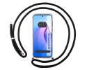 Funda Colgante Transparente para Oppo Reno 8 Pro 5G con Cordon Negro