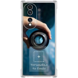 Personaliza tu Funda Silicona AntiGolpes Transparente con tu Fotografía para Huawei Honor 70 5G Dibujo Personalizada