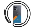 Personaliza tu Funda Colgante Transparente para Oppo Reno 8 5G con Cordon Negro Dibujo Personalizada
