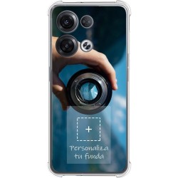 Personaliza tu Funda Silicona AntiGolpes Transparente con tu Fotografía para Oppo Reno 8 Pro 5G Dibujo Personalizada