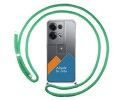 Personaliza tu Funda Colgante Transparente para Oppo Reno 8 Pro 5G con Cordon Verde Agua Dibujo Personalizada