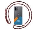 Personaliza tu Funda Colgante Transparente para Xiaomi Redmi A1 con Cordon Rosa / Dorado Dibujo Personalizada