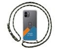 Personaliza tu Funda Colgante Transparente para Xiaomi Redmi A1 con Cordon Verde / Dorado Dibujo Personalizada