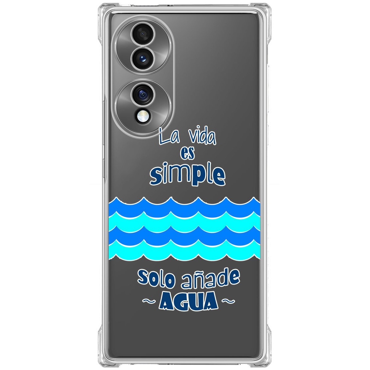 Funda Silicona Antigolpes para Huawei Honor 70 5G diseño Agua Dibujos