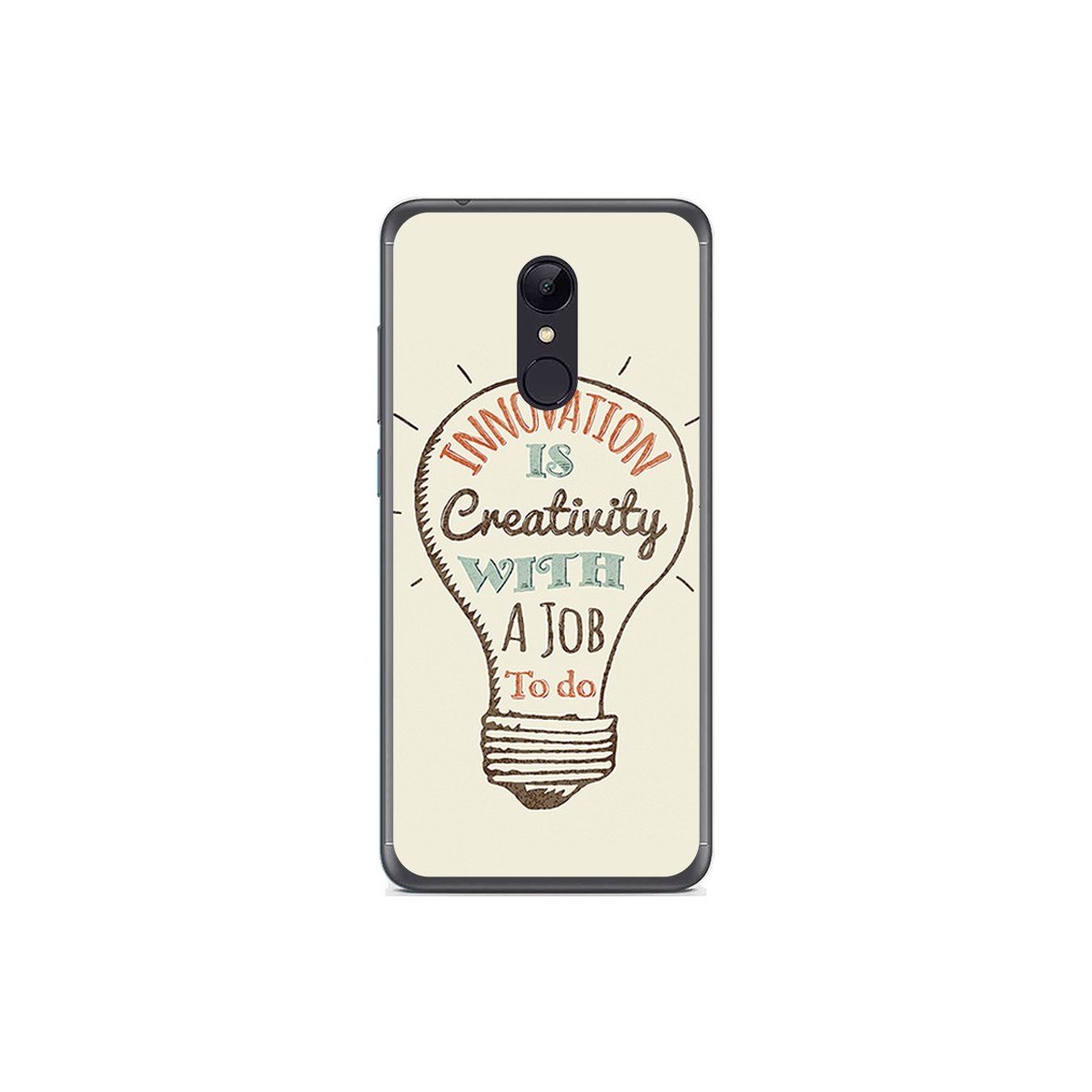 Funda Gel Tpu para Xiaomi Redmi 5 Diseño Creativity Dibujos