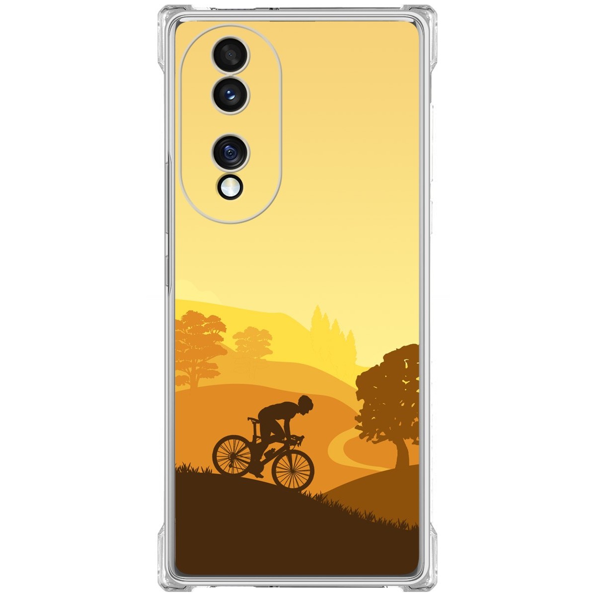 Funda Silicona Antigolpes para Huawei Honor 70 5G diseño Ciclista Dibujos