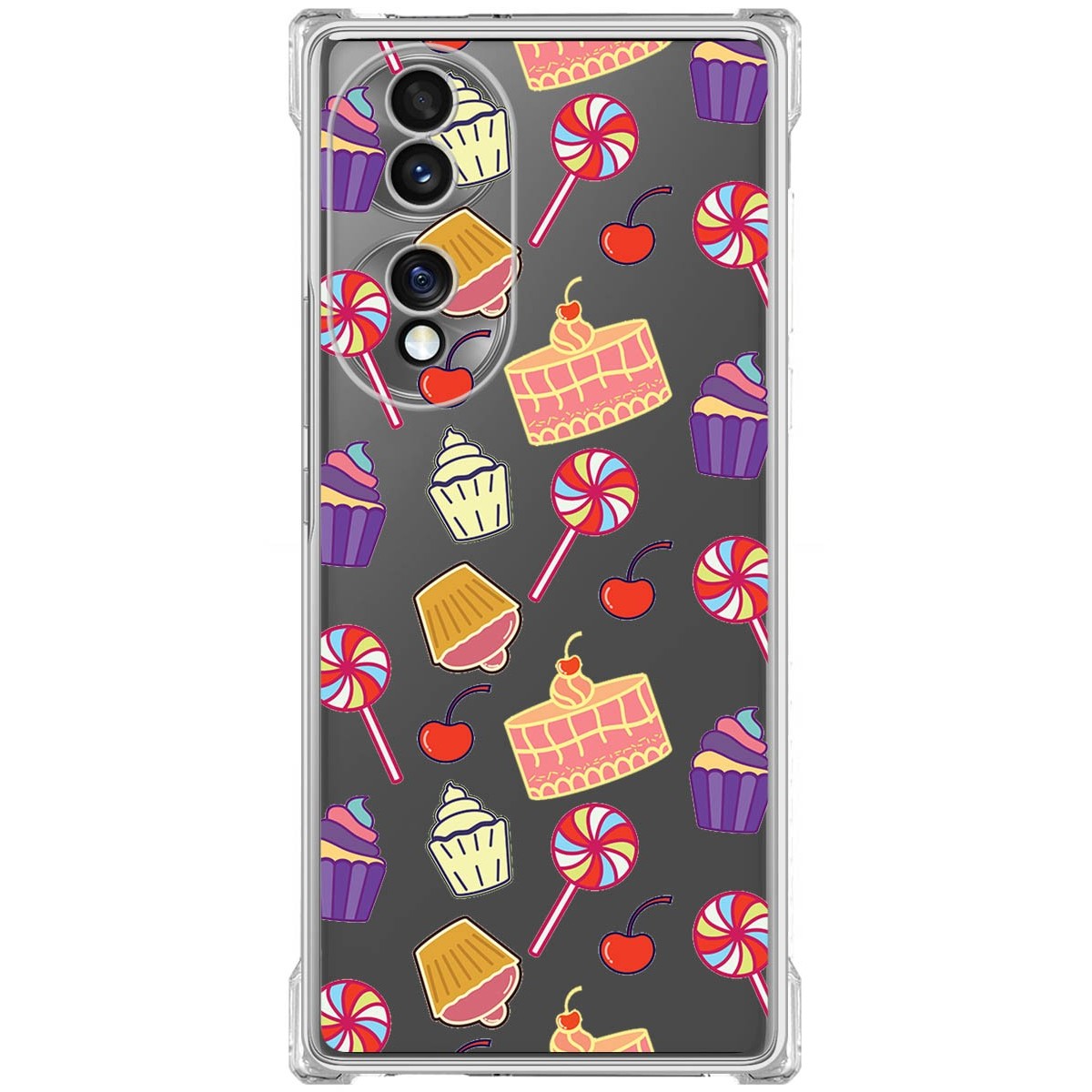 Funda Silicona Antigolpes para Huawei Honor 70 5G diseño Dulces 01 Dibujos