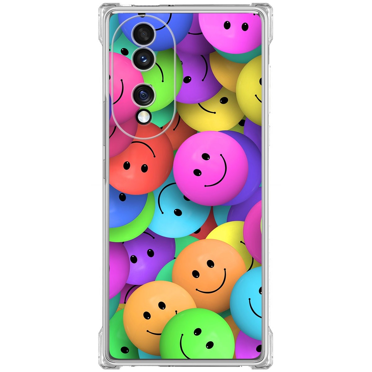 Funda Silicona Antigolpes para Huawei Honor 70 5G diseño Smile Dibujos