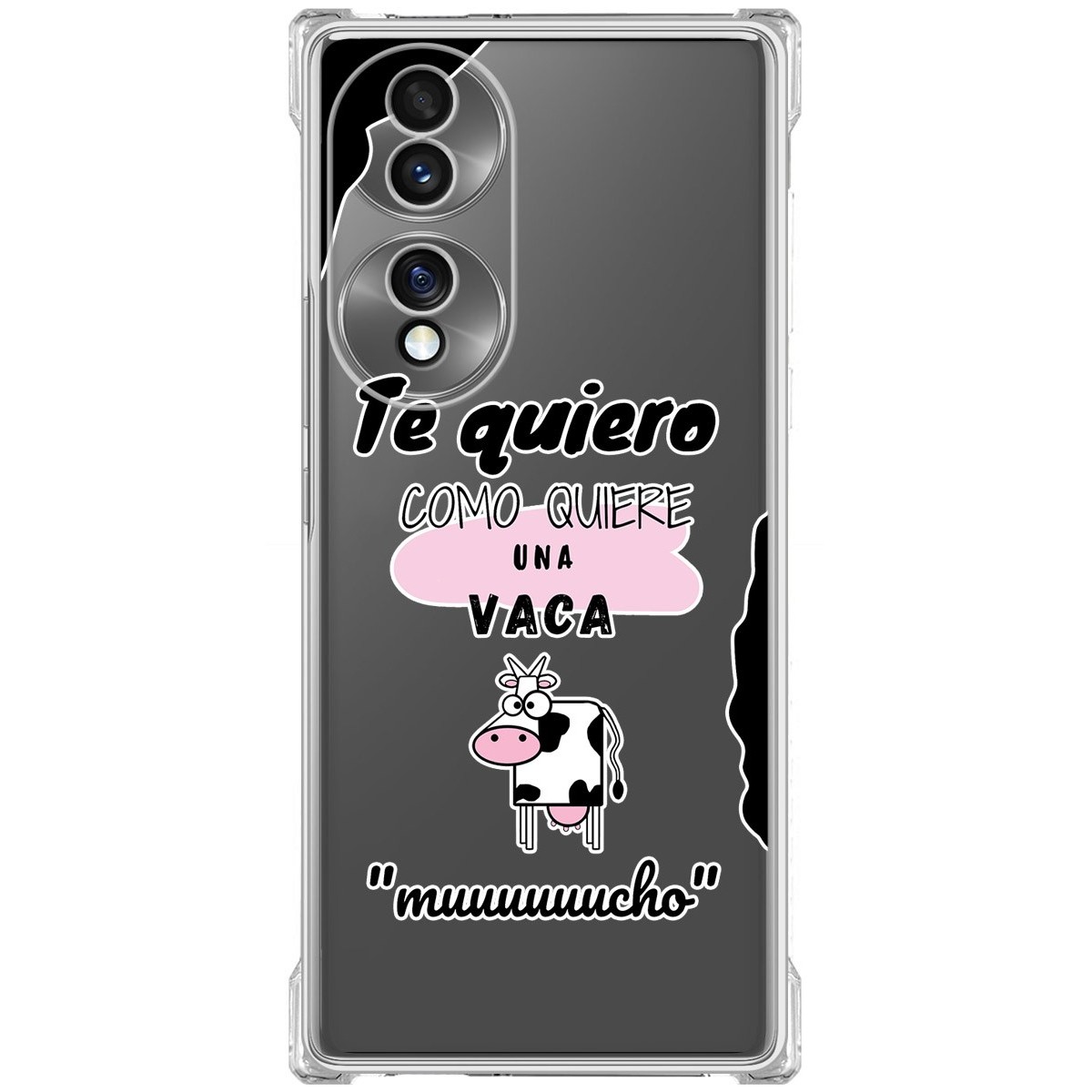 Funda Silicona Antigolpes para Huawei Honor 70 5G diseño Vaca Dibujos