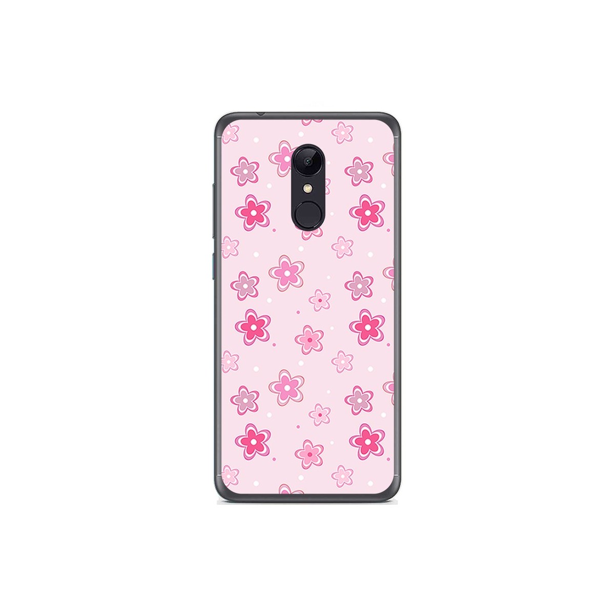 Funda Gel Tpu para Xiaomi Redmi 5 Diseño Flores Dibujos