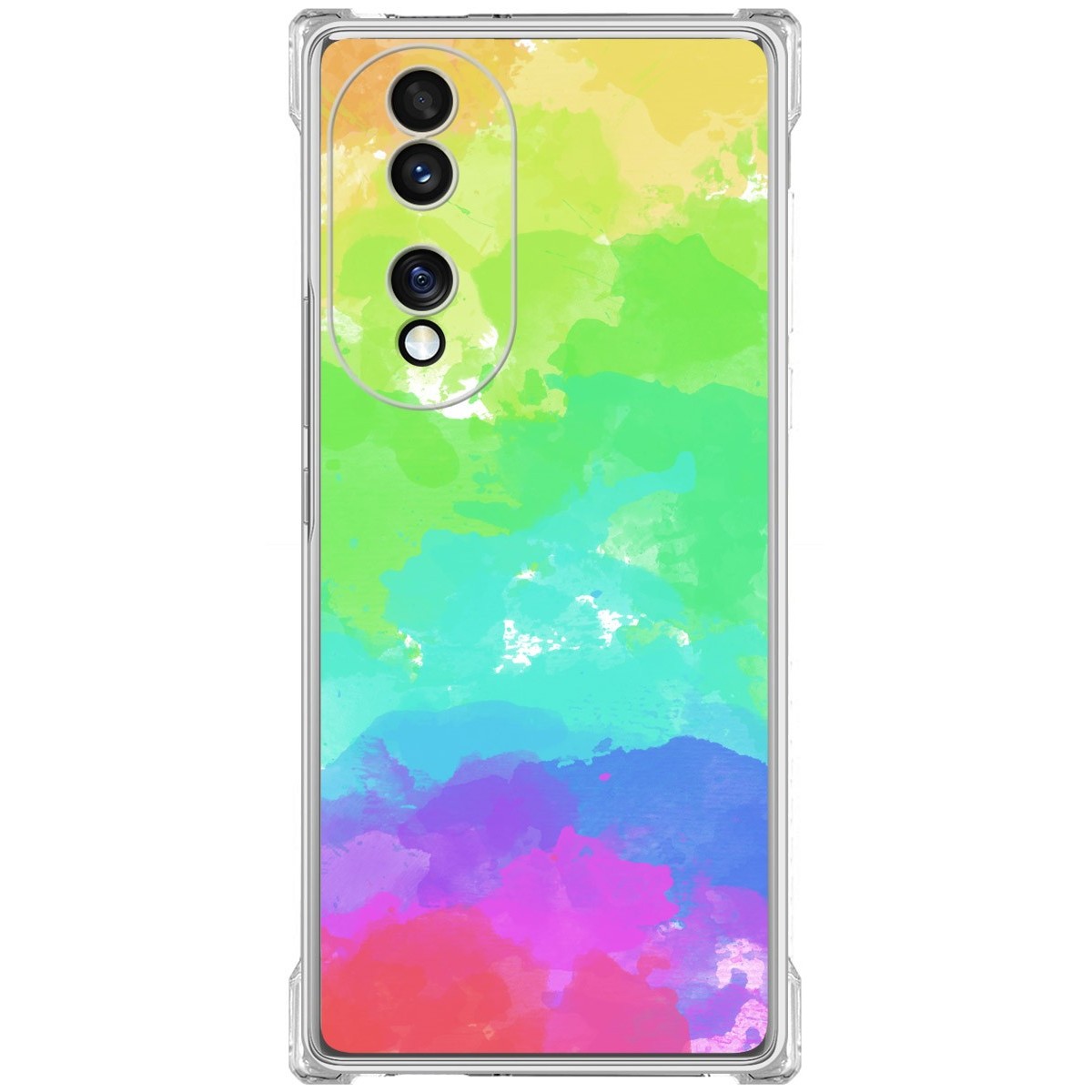 Funda Silicona Antigolpes para Huawei Honor 70 5G diseño Acuarela 03 Dibujos