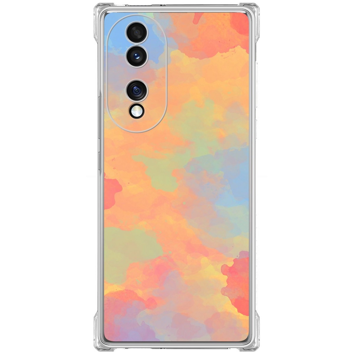Funda Silicona Antigolpes para Huawei Honor 70 5G diseño Acuarela 08 Dibujos