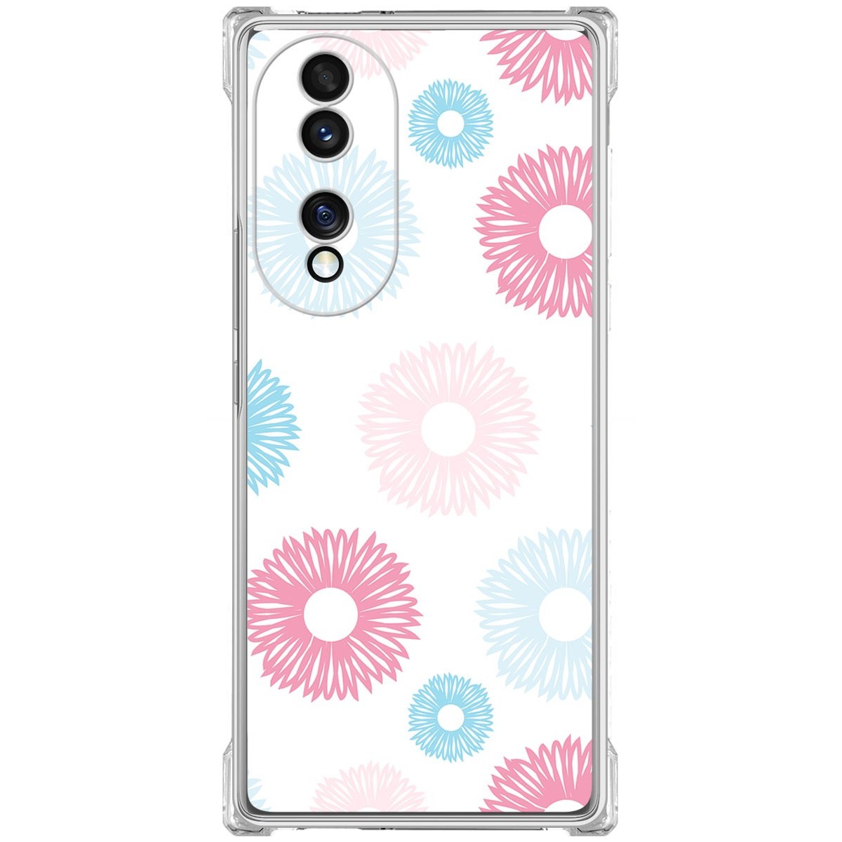 Funda Silicona Antigolpes para Huawei Honor 70 5G diseño Flores 06 Dibujos