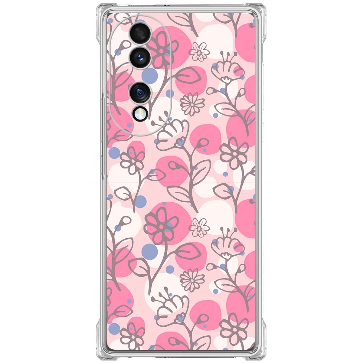 Funda Silicona Antigolpes para Huawei Honor 70 5G diseño Flores 07 Dibujos