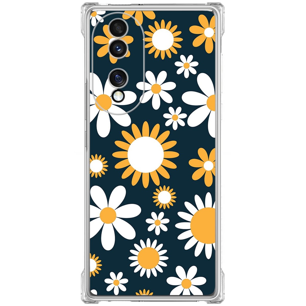Funda Silicona Antigolpes para Huawei Honor 70 5G diseño Flores 08 Dibujos