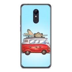 Funda Gel Tpu para Xiaomi Redmi 5 Diseño Furgoneta Dibujos