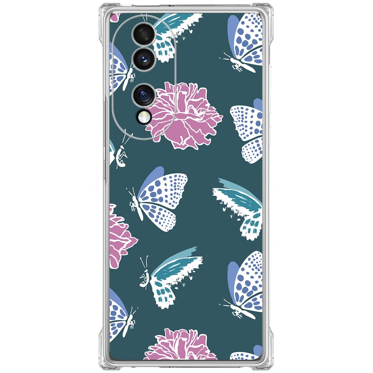 Funda Silicona Antigolpes para Huawei Honor 70 5G diseño Flores 10 Dibujos