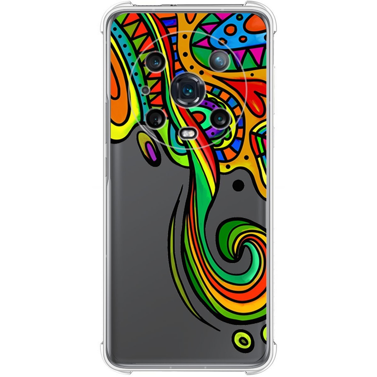 Funda Silicona Antigolpes para Huawei Honor Magic 4 Pro 5G diseño Colores Dibujos