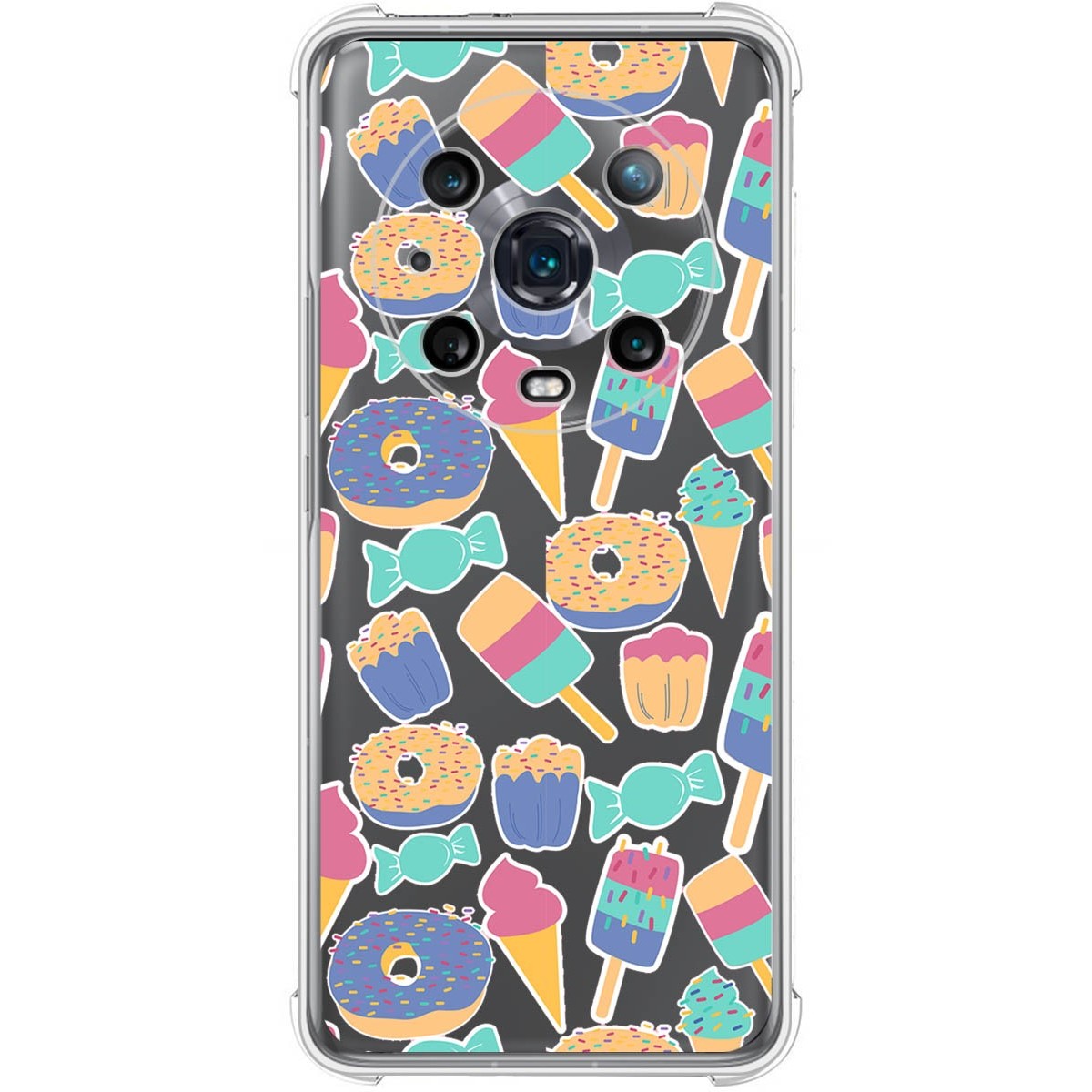 Funda Silicona Antigolpes para Huawei Honor Magic 4 Pro 5G diseño Dulces 02 Dibujos