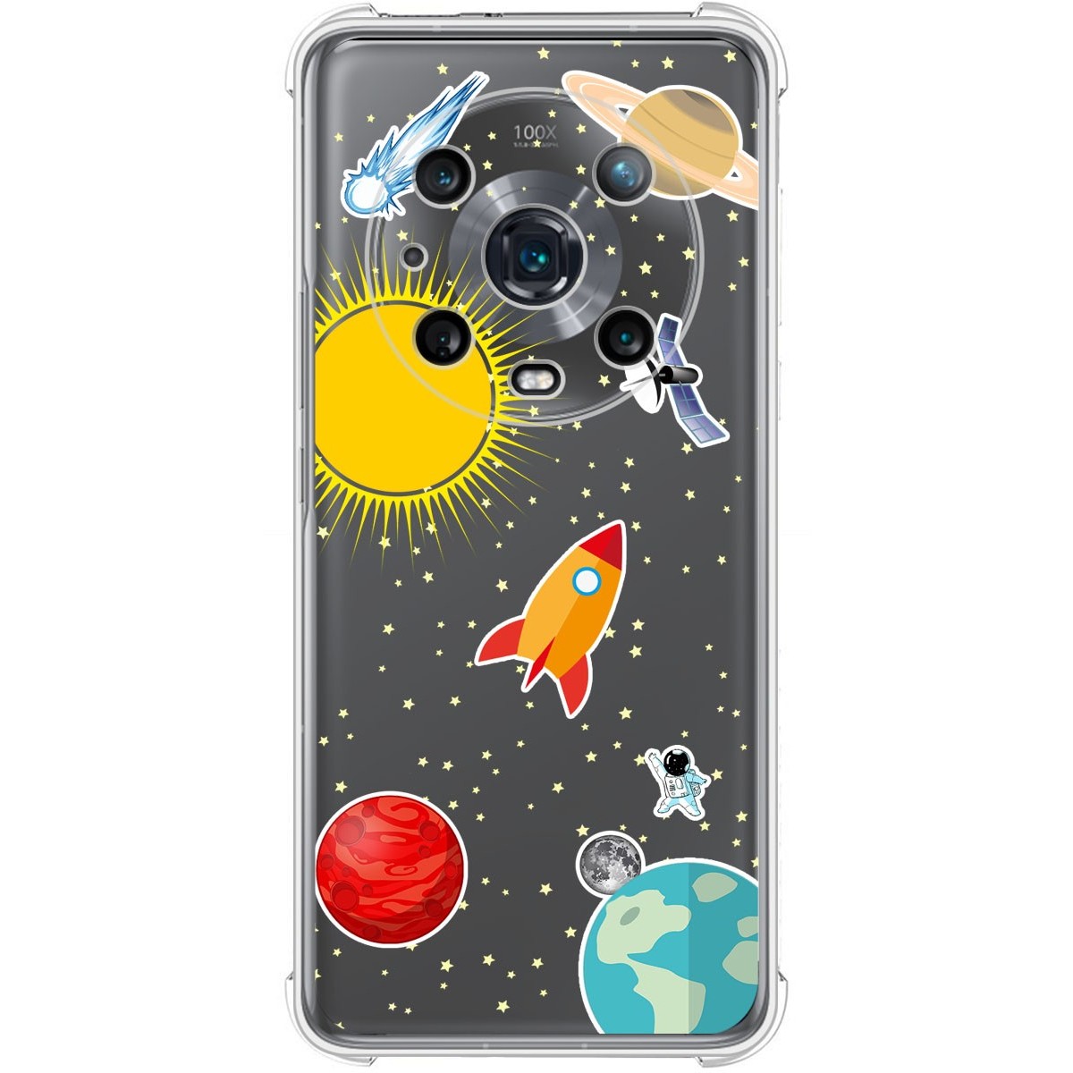 Funda Silicona Antigolpes para Huawei Honor Magic 4 Pro 5G diseño Espacio Dibujos