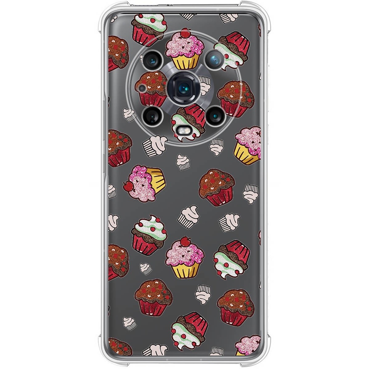 Funda Silicona Antigolpes para Huawei Honor Magic 4 Pro 5G diseño Muffins Dibujos