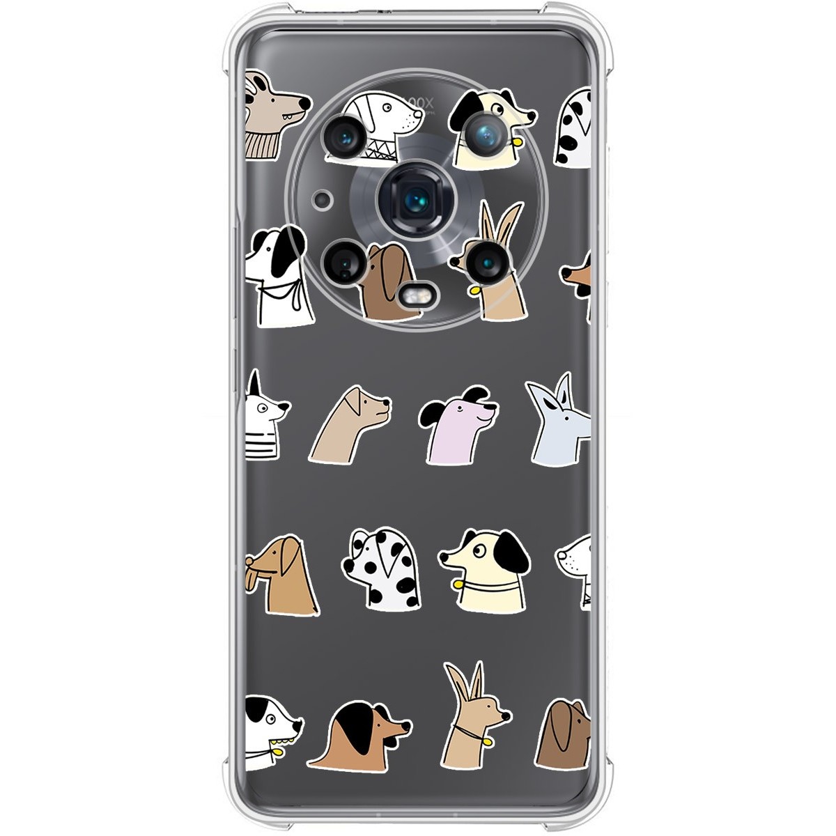 Funda Silicona Antigolpes para Huawei Honor Magic 4 Pro 5G diseño Perros Dibujos