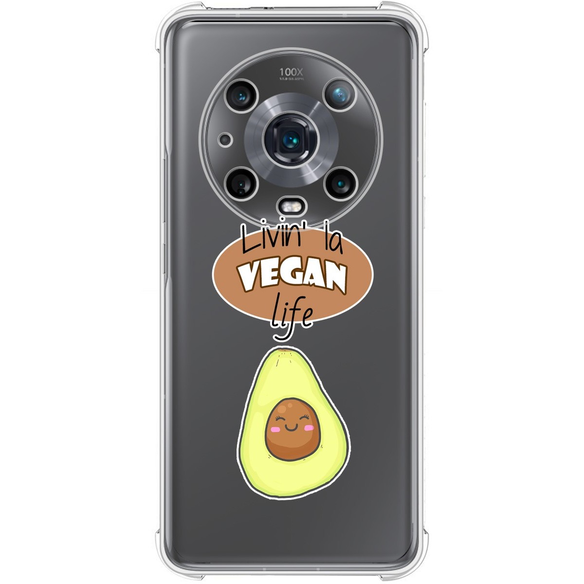 Funda Silicona Antigolpes para Huawei Honor Magic 4 Pro 5G diseño Vegan Life Dibujos