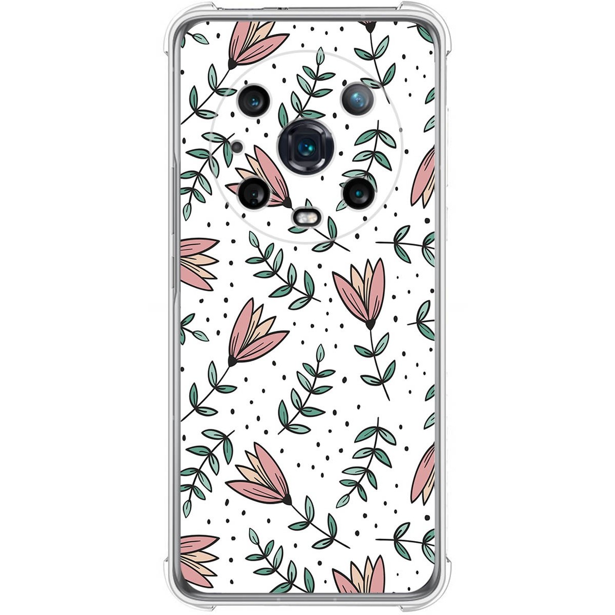 Funda Silicona Antigolpes para Huawei Honor Magic 4 Pro 5G diseño Flores 01 Dibujos