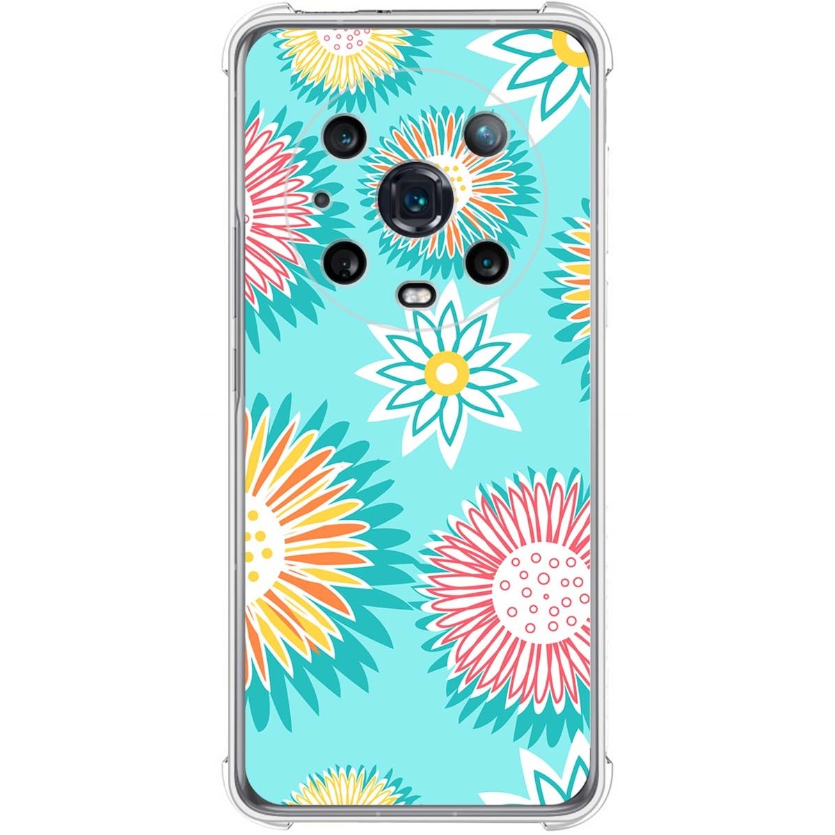 Funda Silicona Antigolpes para Huawei Honor Magic 4 Pro 5G diseño Flores 05 Dibujos
