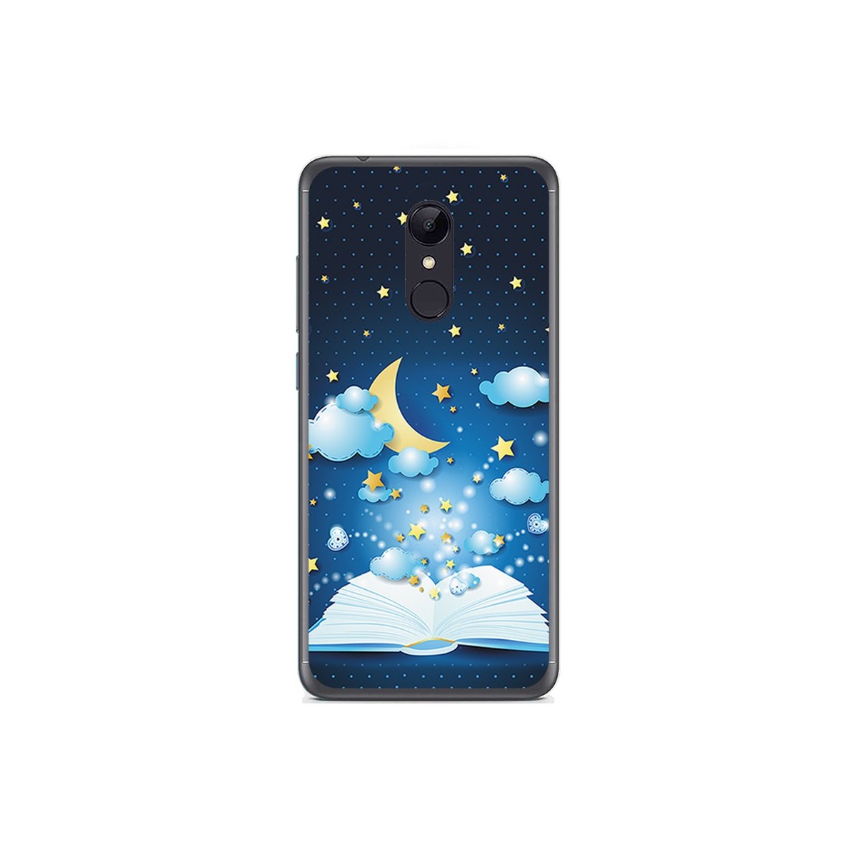 Funda Gel Tpu para Xiaomi Redmi 5 Diseño Libro Cuentos Dibujos