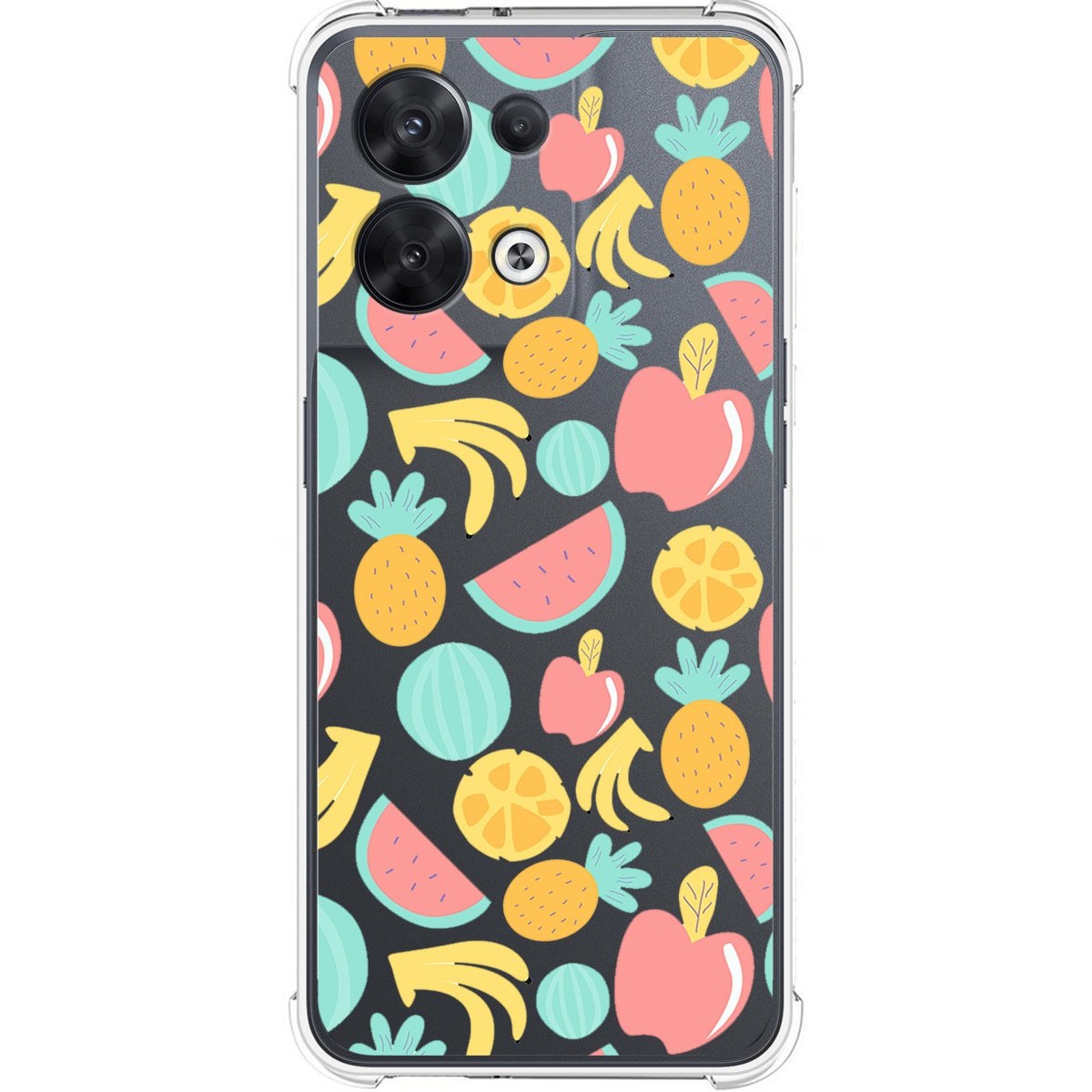 Funda Silicona Antigolpes para Oppo Reno 8 5G diseño Frutas 02 Dibujos