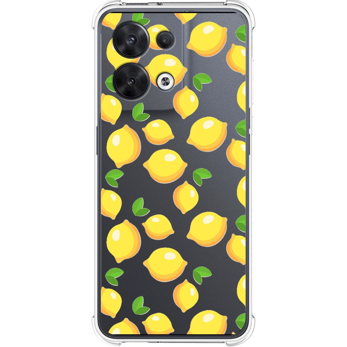 Funda Silicona Antigolpes para Oppo Reno 8 5G diseño Limones Dibujos