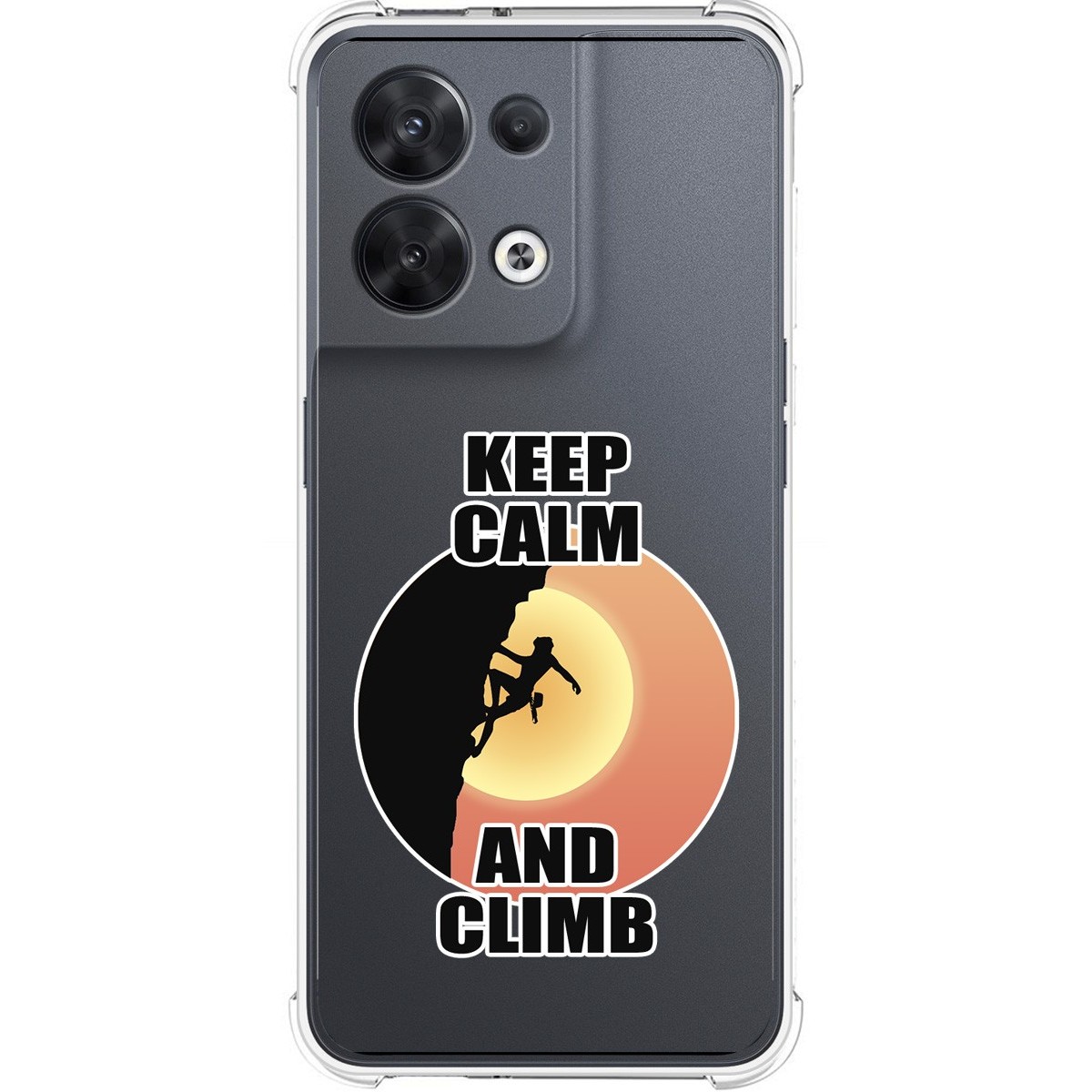 Funda Silicona Antigolpes para Oppo Reno 8 5G diseño Mujer Escalada Dibujos