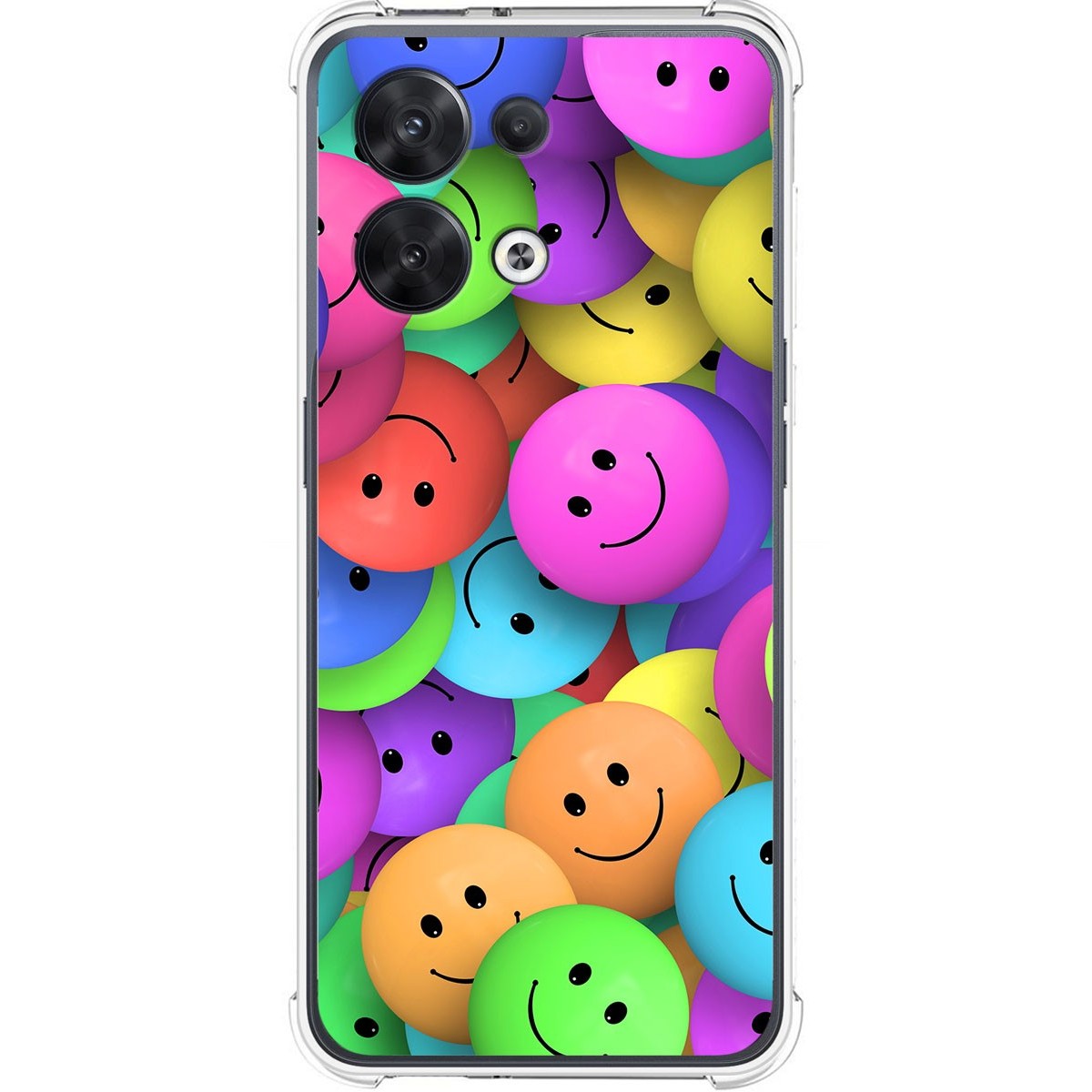 Funda Silicona Antigolpes para Oppo Reno 8 5G diseño Smile Dibujos