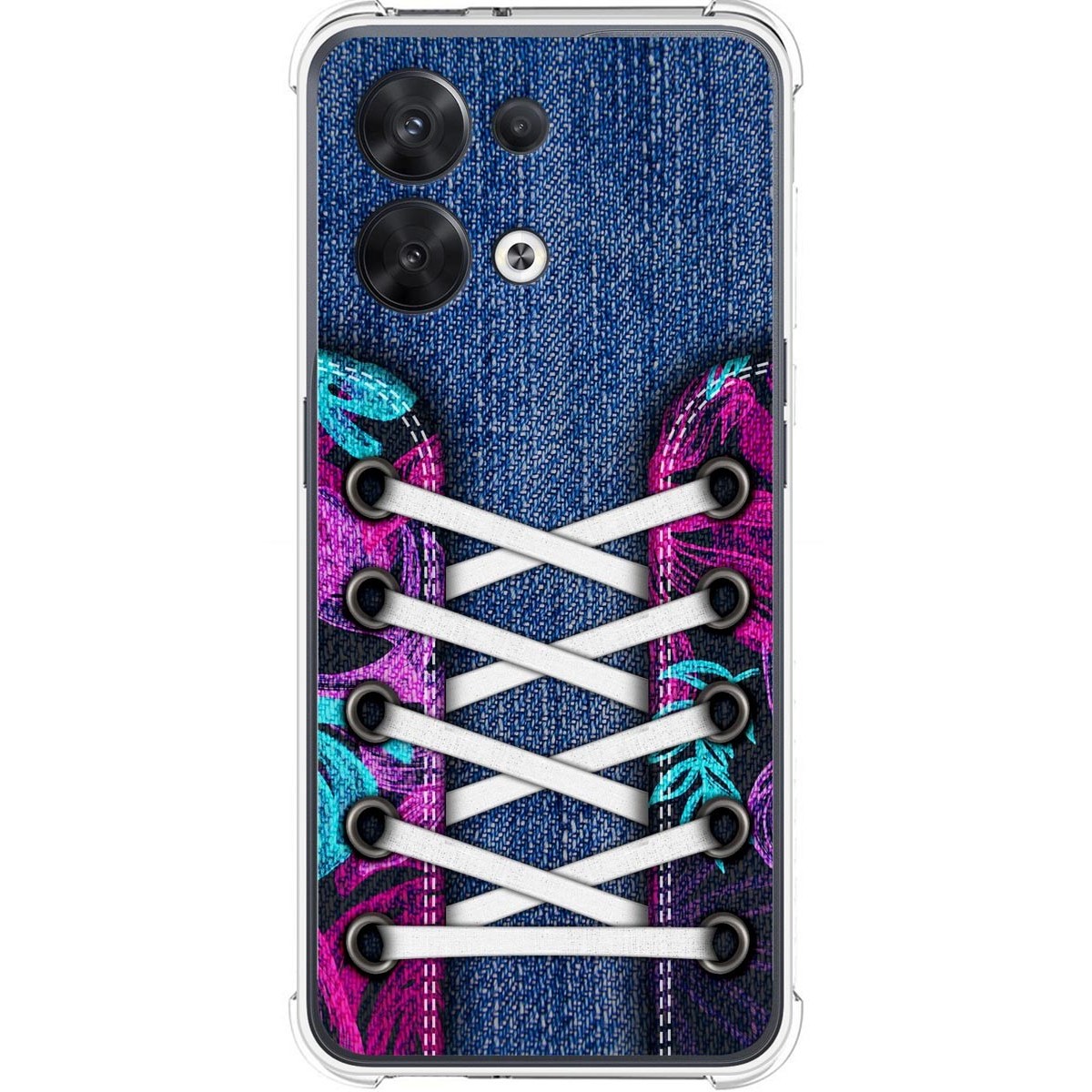 Funda Silicona Antigolpes para Oppo Reno 8 5G diseño Zapatillas 06 Dibujos