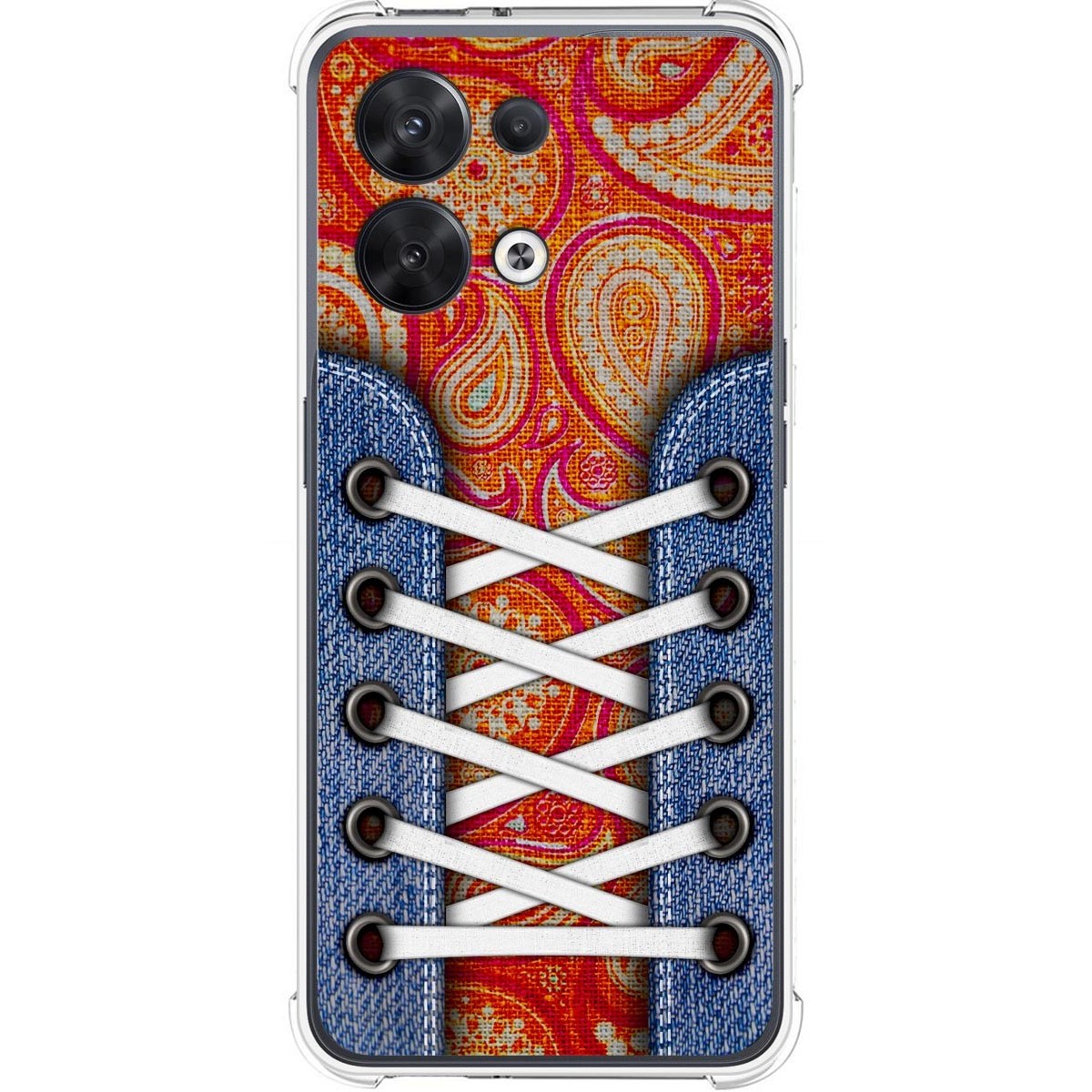 Funda Silicona Antigolpes para Oppo Reno 8 5G diseño Zapatillas 10 Dibujos