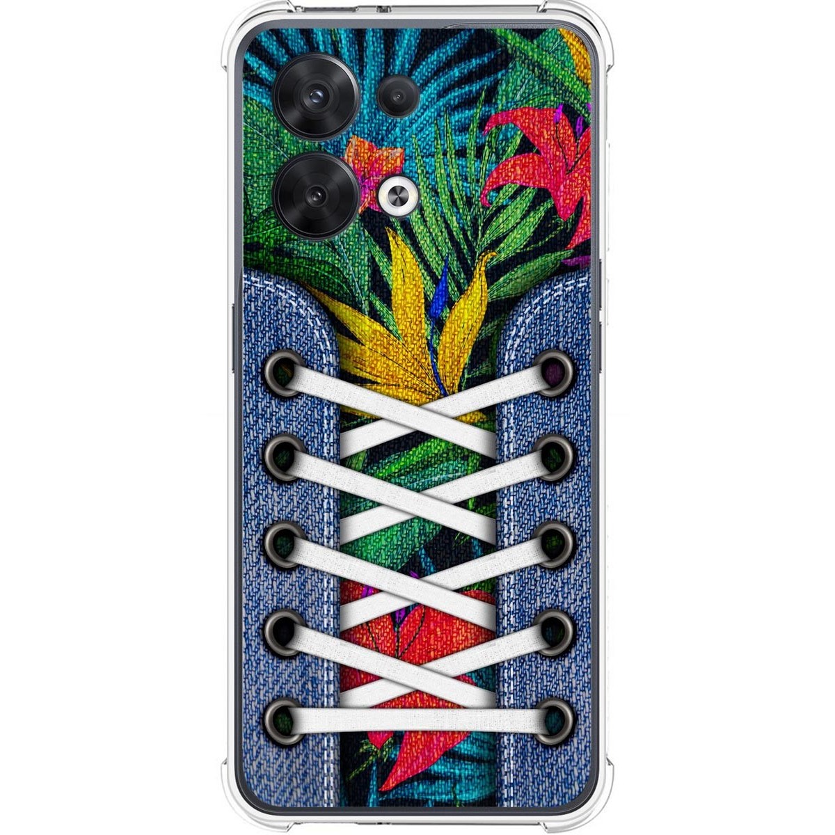 Funda Silicona Antigolpes para Oppo Reno 8 5G diseño Zapatillas 12 Dibujos