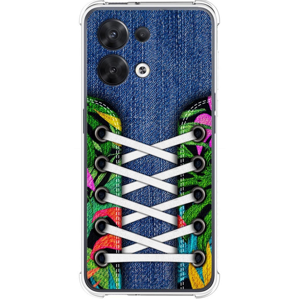 Funda Silicona Antigolpes para Oppo Reno 8 5G diseño Zapatillas 13 Dibujos