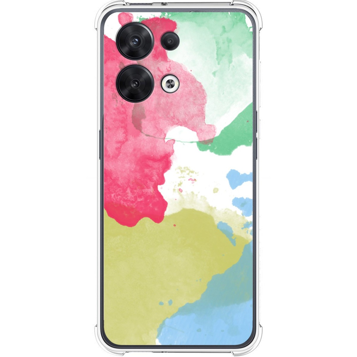 Funda Silicona Antigolpes para Oppo Reno 8 5G diseño Acuarela 02 Dibujos